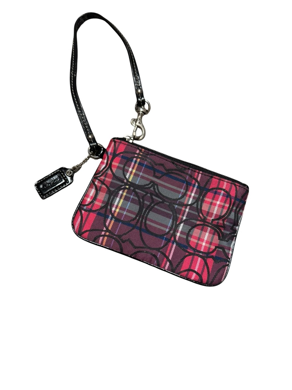 Y2K Coach Poppy Signature Wristlet with Black Strap and Hangtag